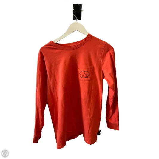Top Long Sleeve By Ivory Ella In Orange, Size: M