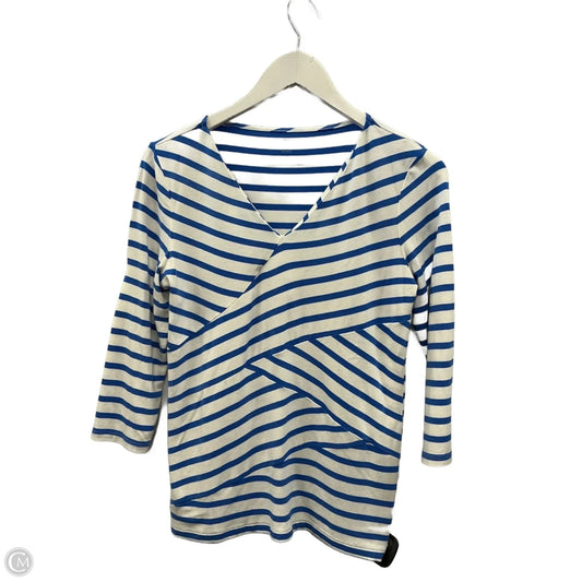 Top 3/4 Sleeve By Talbots In Blue, Size: Sp