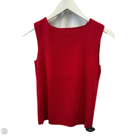 Top Sleeveless By Coldwater Creek In Red, Size: S
