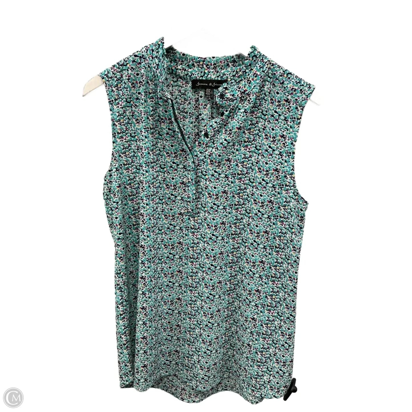 Blouse Sleeveless By Clothes Mentor In Teal, Size: M