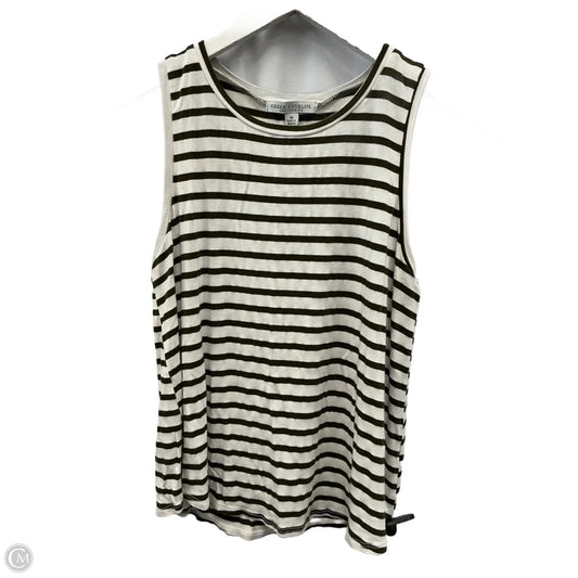 Top Sleeveless By Green Envelope In Striped Pattern, Size: M
