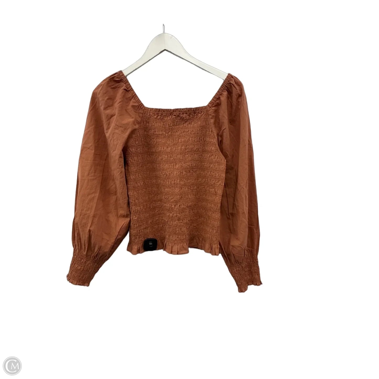 Top Long Sleeve By Madewell In Brown, Size: S
