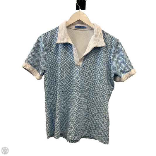 Top Short Sleeve By J Mclaughlin In Blue, Size: M