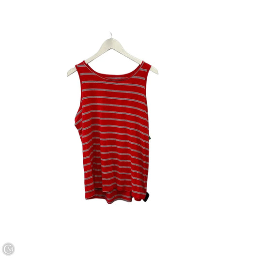 Top Sleeveless By St Johns Bay In Red, Size: L