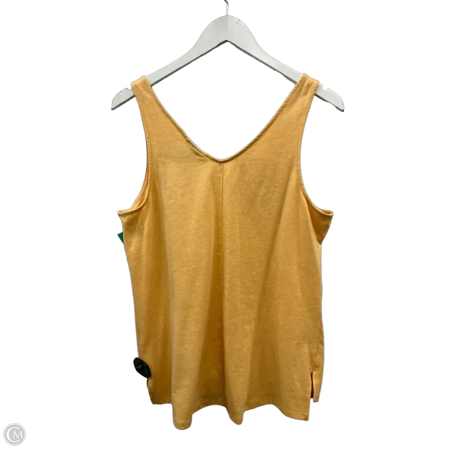 Top Sleeveless By Universal Thread In Yellow, Size: L
