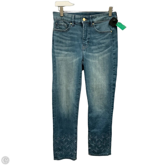 Jeans Straight By White House Black Market In Blue Denim, Size: 4