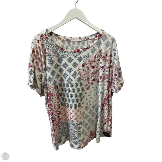Top Short Sleeve By Maurices In Multi-colored, Size: 2x