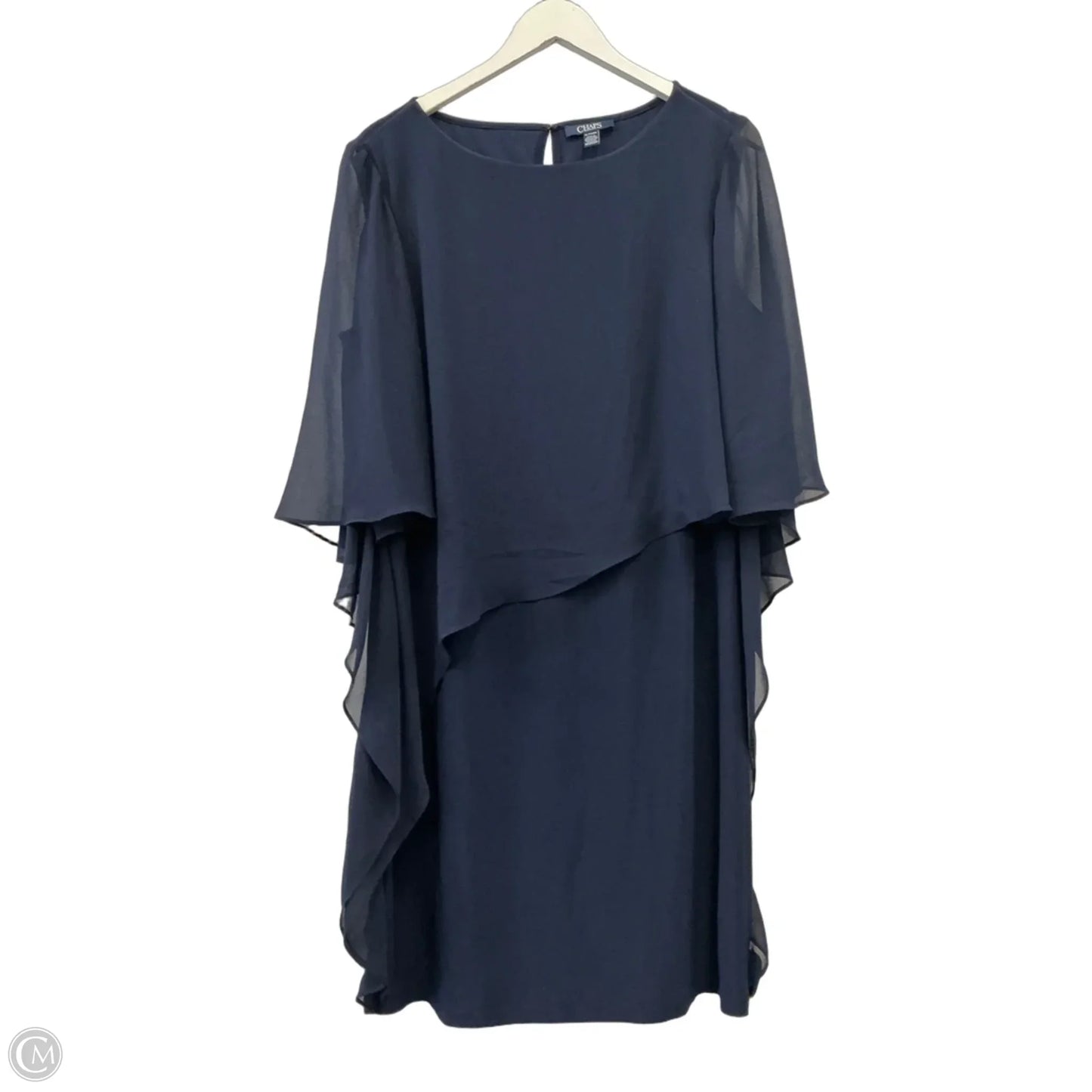 Dress Party Short By Chaps In Navy, Size: Xl