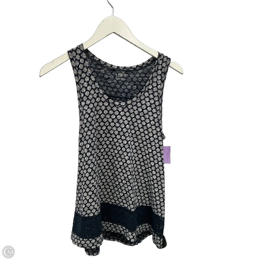 Top Sleeveless By Loft In Navy, Size: Xs