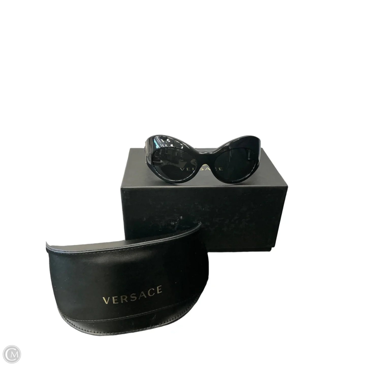 Sunglasses Luxury Designer By Versace, Size: Large