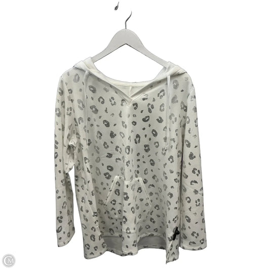Sweatshirt Hoodie By Livi Active In White, Size: Xl
