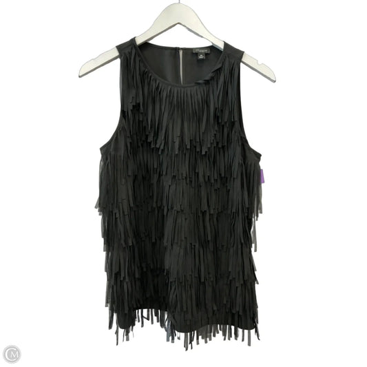 Blouse Sleeveless By Ann Taylor In Black, Size: M