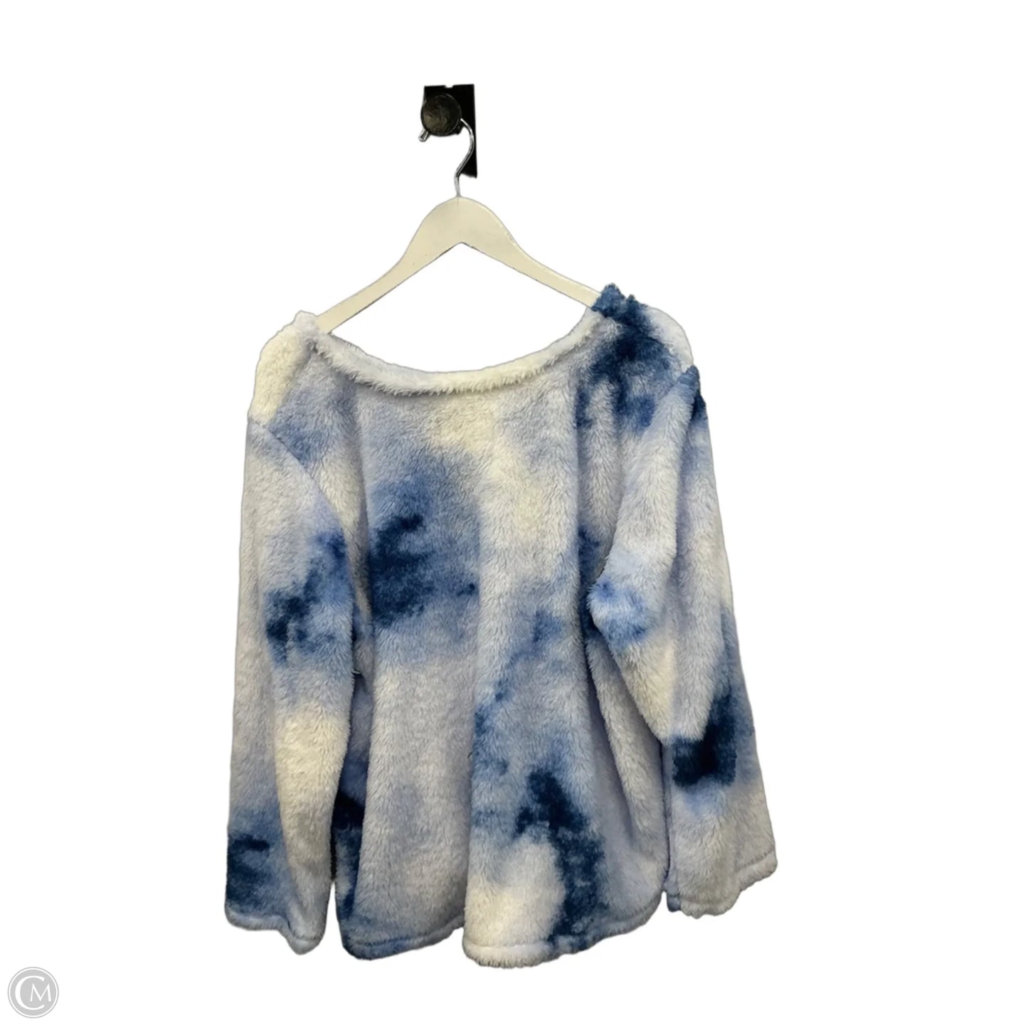 Sweatshirt Crewneck By Cuddl Duds In Blue, Size: 2x