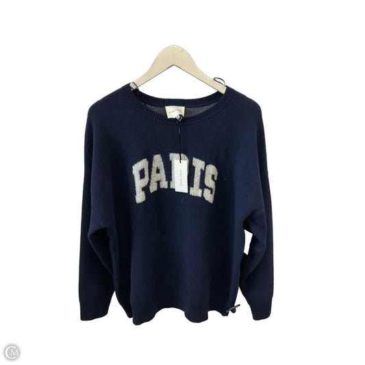 Sweater By Pink Rose In Navy, Size: Xl