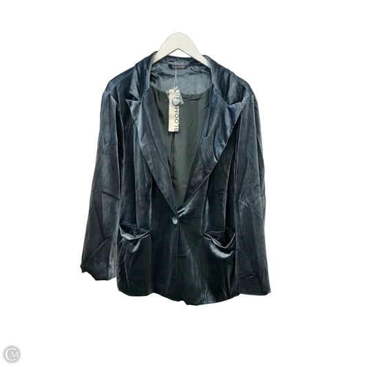 Blazer By Bloomchic In Blue, Size: 1x