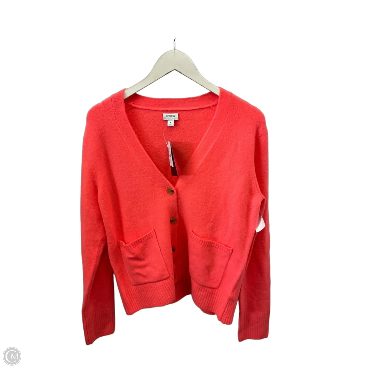Sweater Cardigan By J. Crew In Orange, Size: M