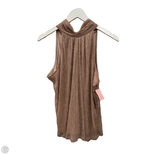 Blouse Sleeveless By Nine West Apparel In Rose Gold, Size: M