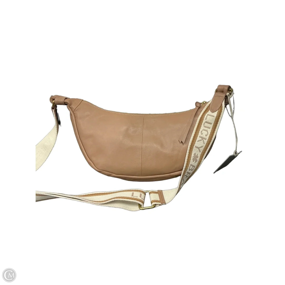 Crossbody Leather By Lucky Brand, Size: Medium