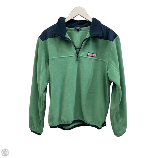 Sweatshirt Collar By Vineyard Vines In Green, Size: S