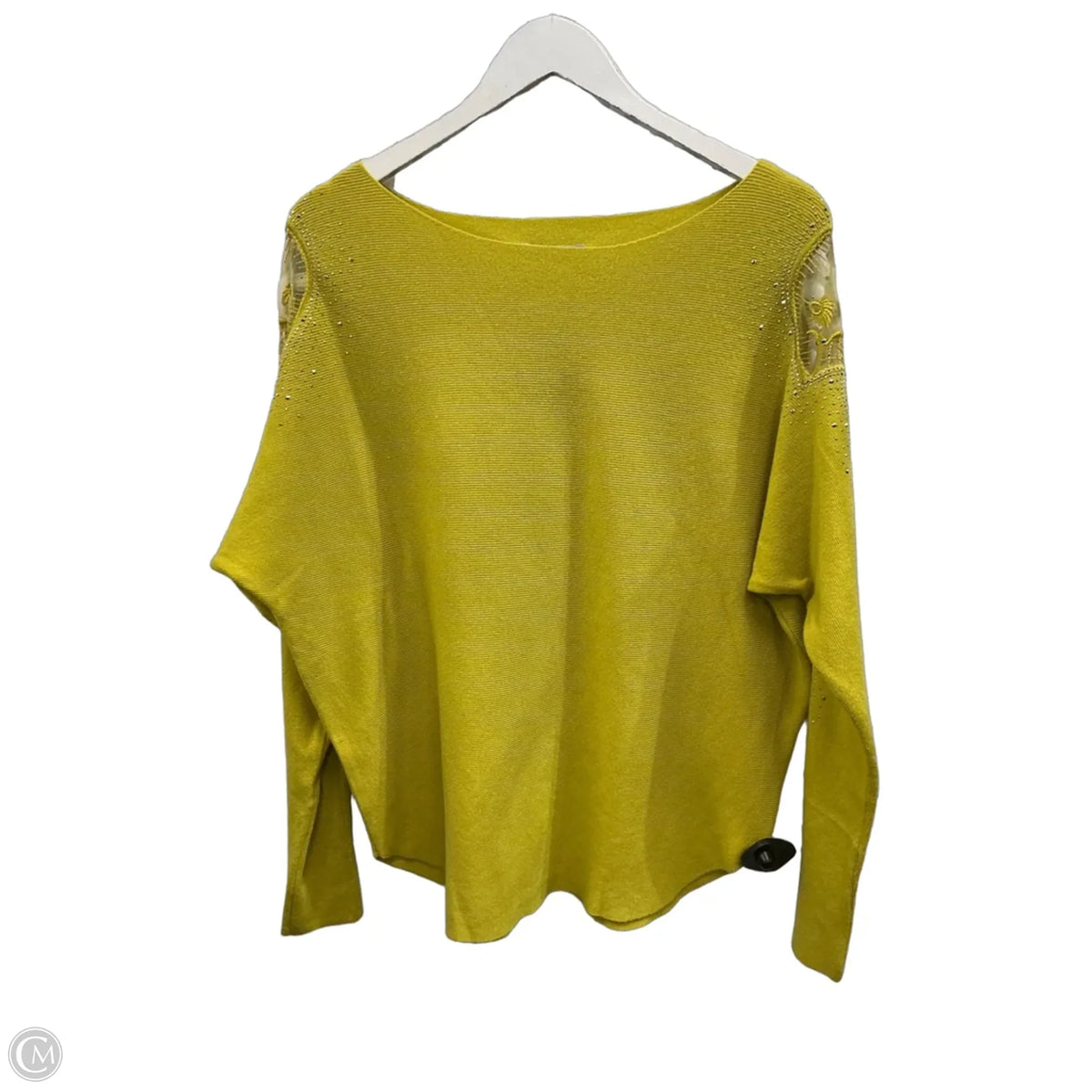 Sweater By Cmc In Yellow, Size: L