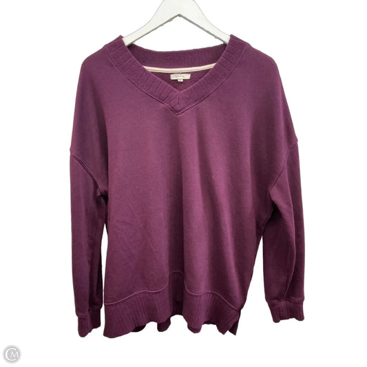Top Long Sleeve By Maurices In Maroon, Size: L