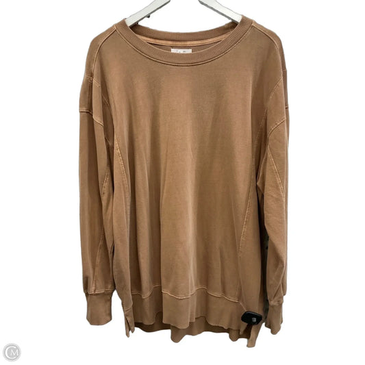 Top Long Sleeve By Maurices In Brown, Size: Xl