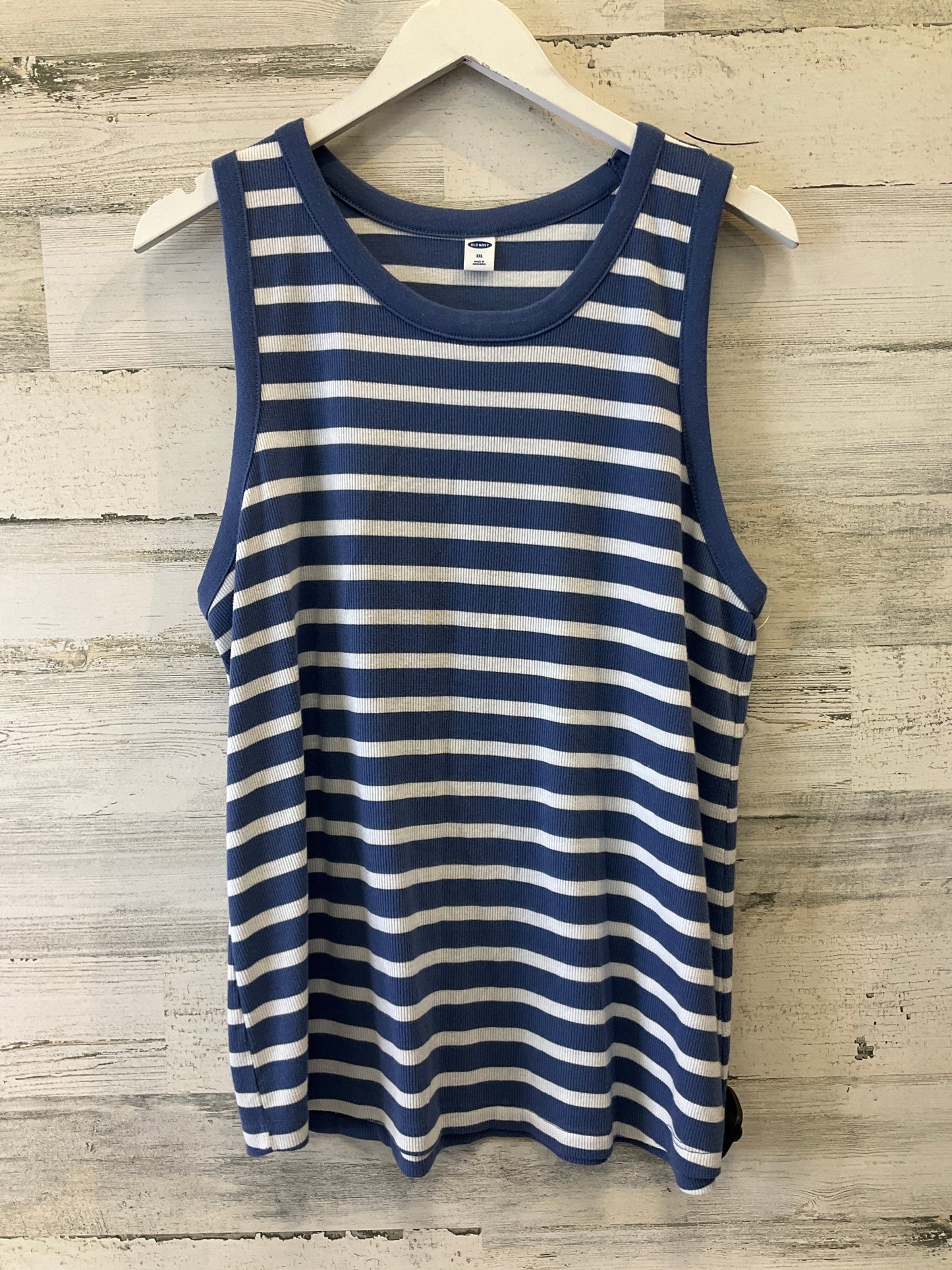 Blue & White Top Sleeveless Old Navy, Size Xxl