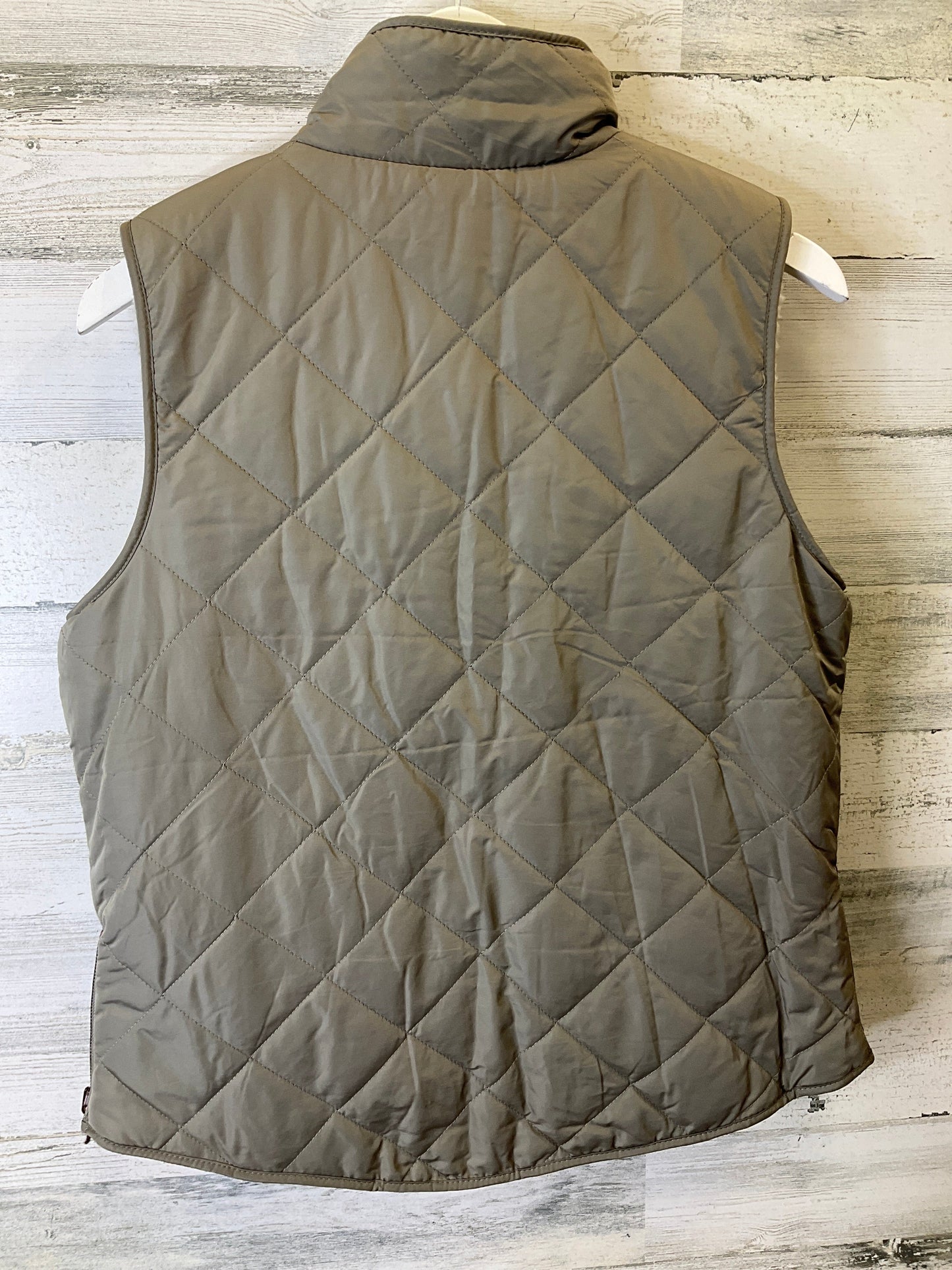 Vest Puffer & Quilted By Thread And Supply In Taupe, Size: M