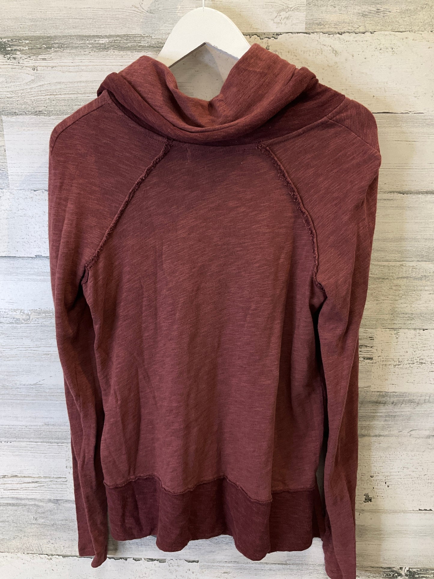 Red Top Long Sleeve Free People, Size S