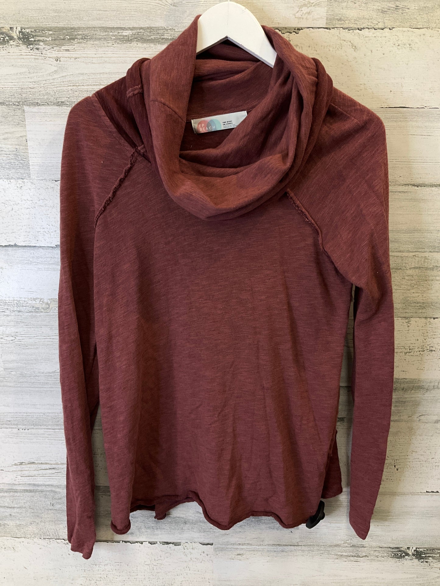 Red Top Long Sleeve Free People, Size S