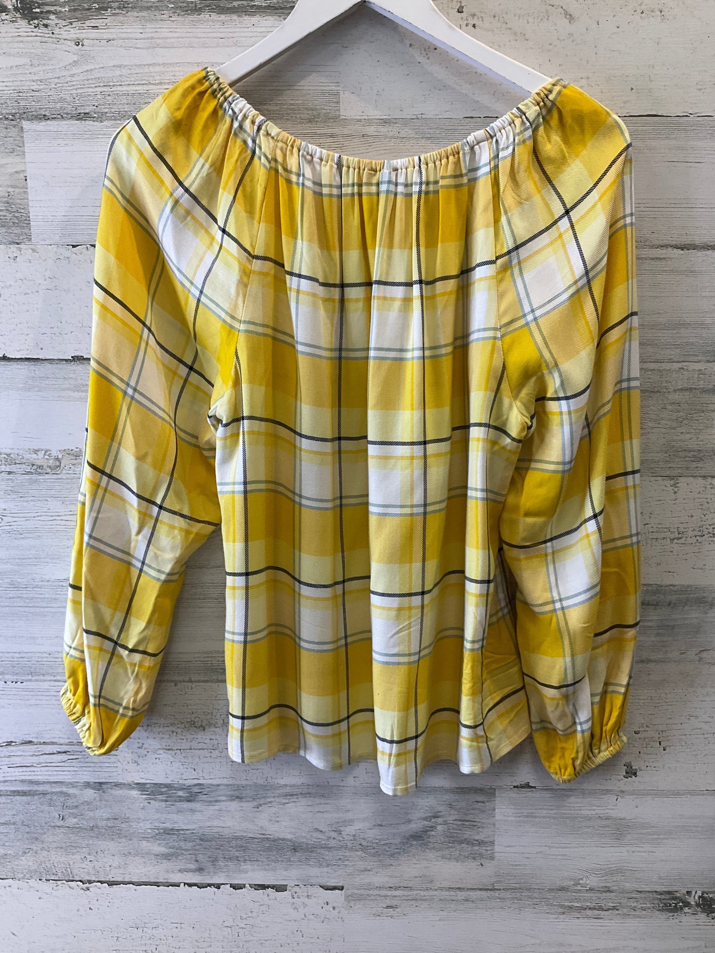 Yellow Top Long Sleeve Ann Taylor, Size Xs