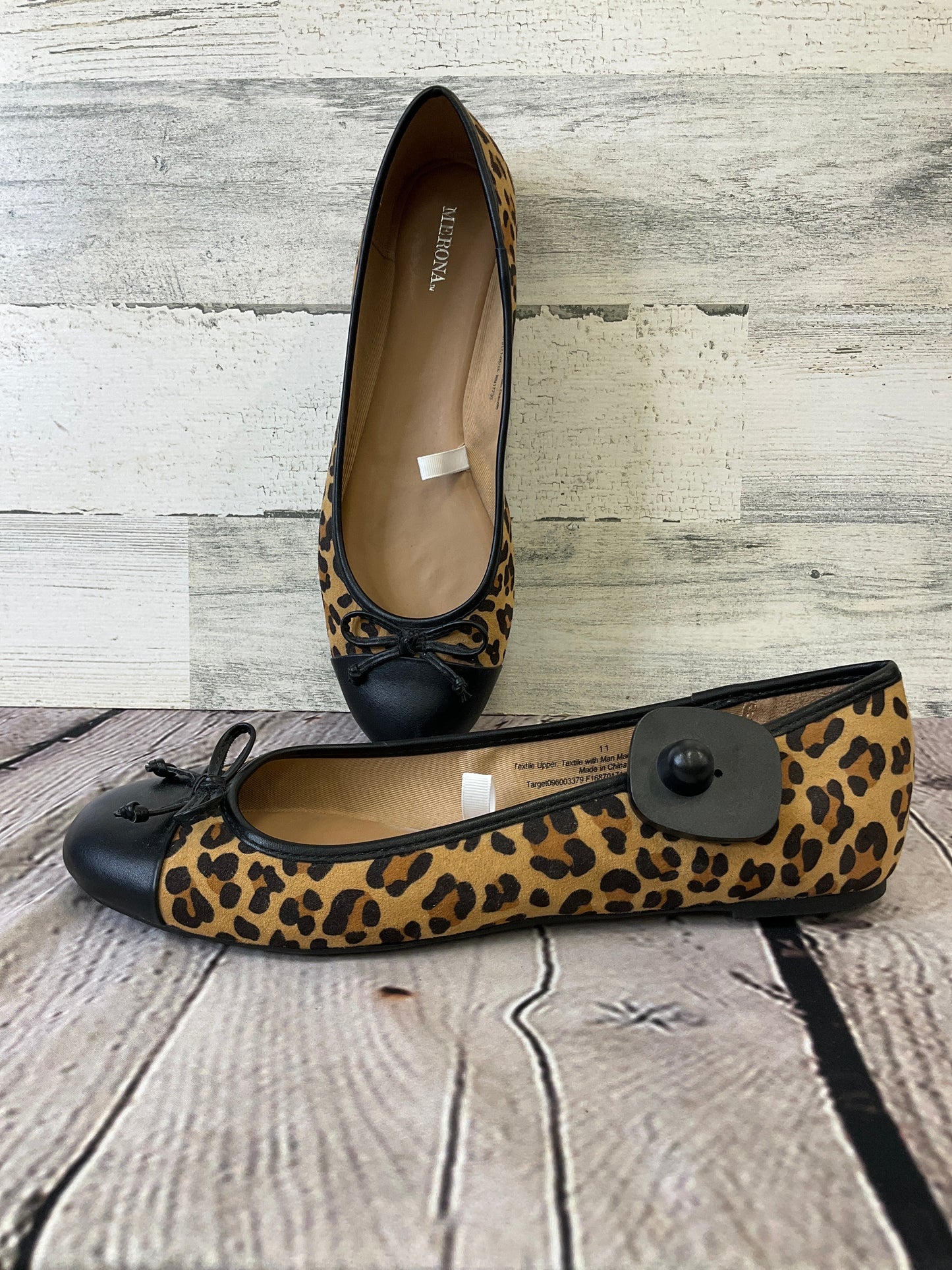Animal Print Shoes Flats Merona, Size 11