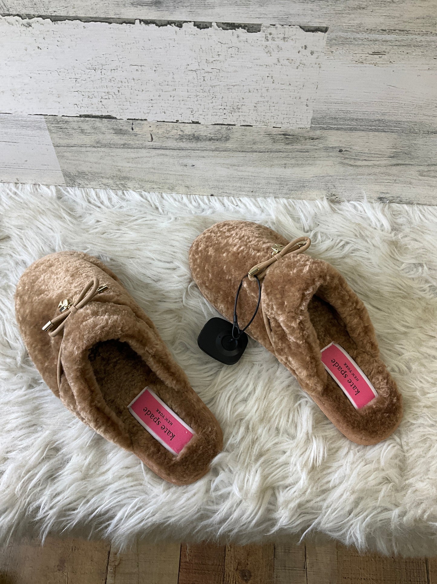 Slippers Designer By Kate Spade In Brown