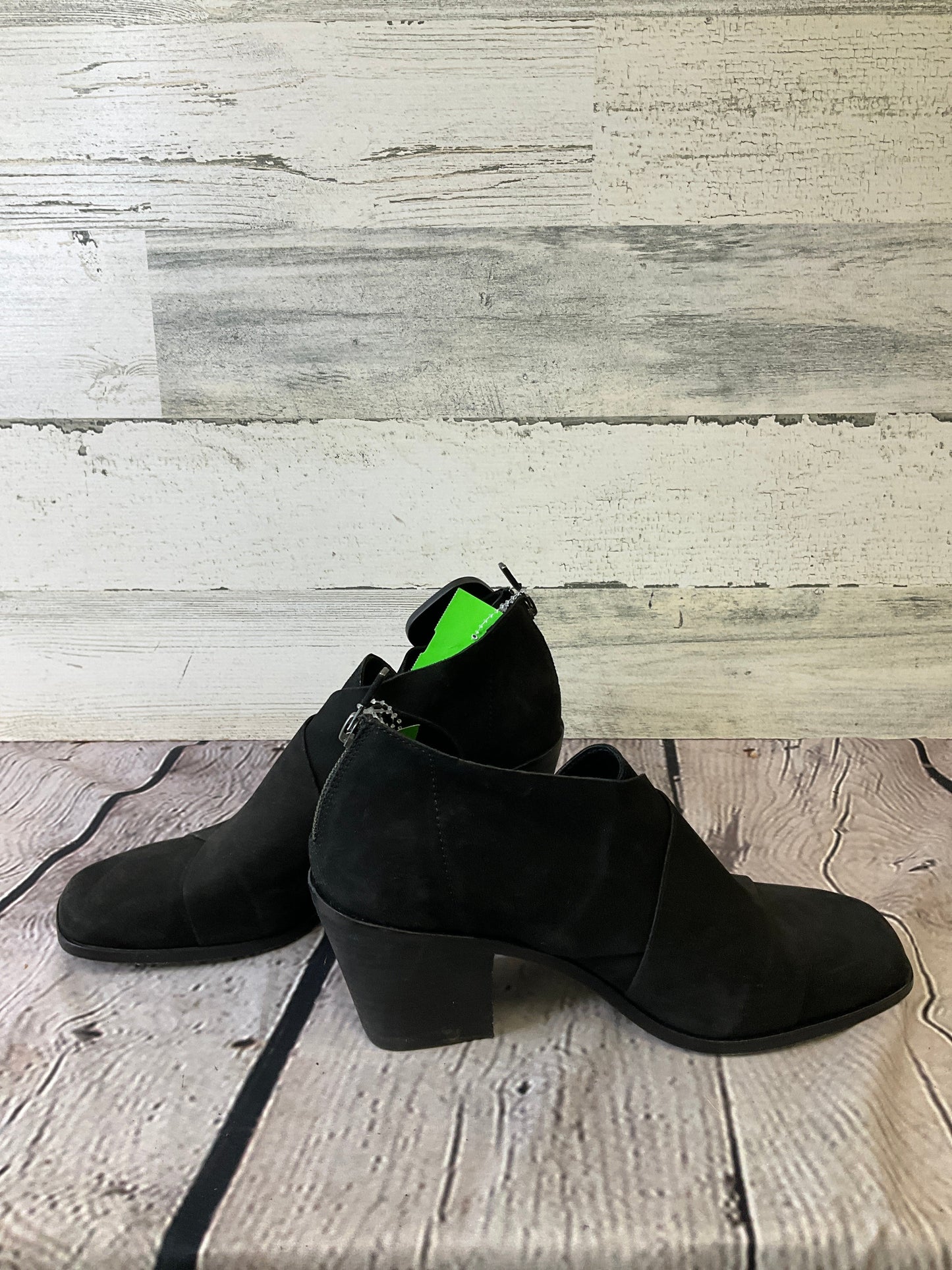 Black Boots Ankle Heels Eileen Fisher, Size 8