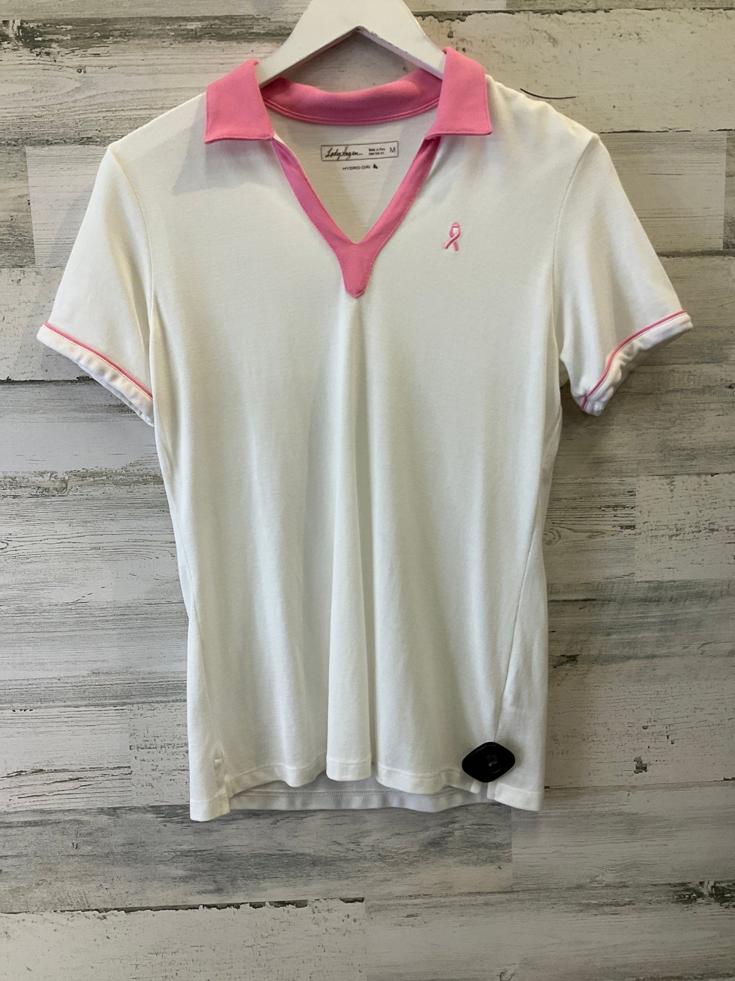 White Top Short Sleeve Lady Hagen, Size M