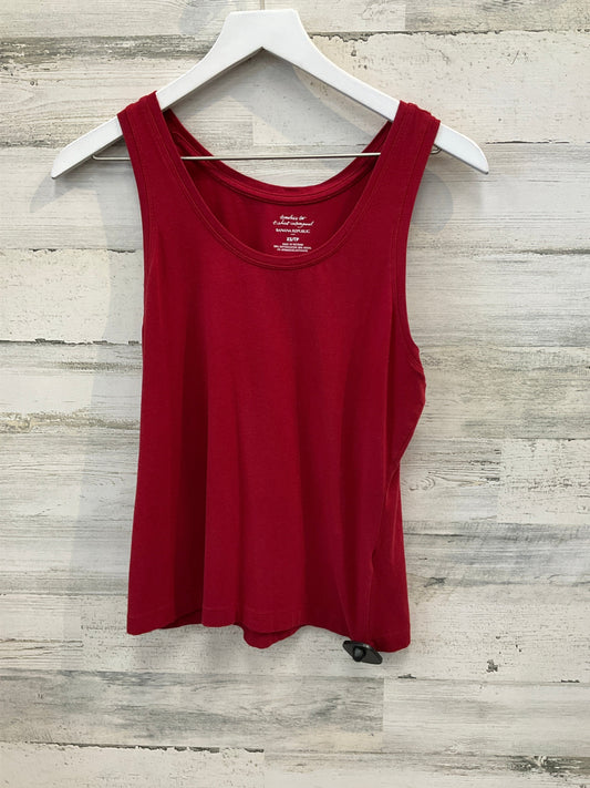 Top Sleeveless By Banana Republic In Red, Size: Xs