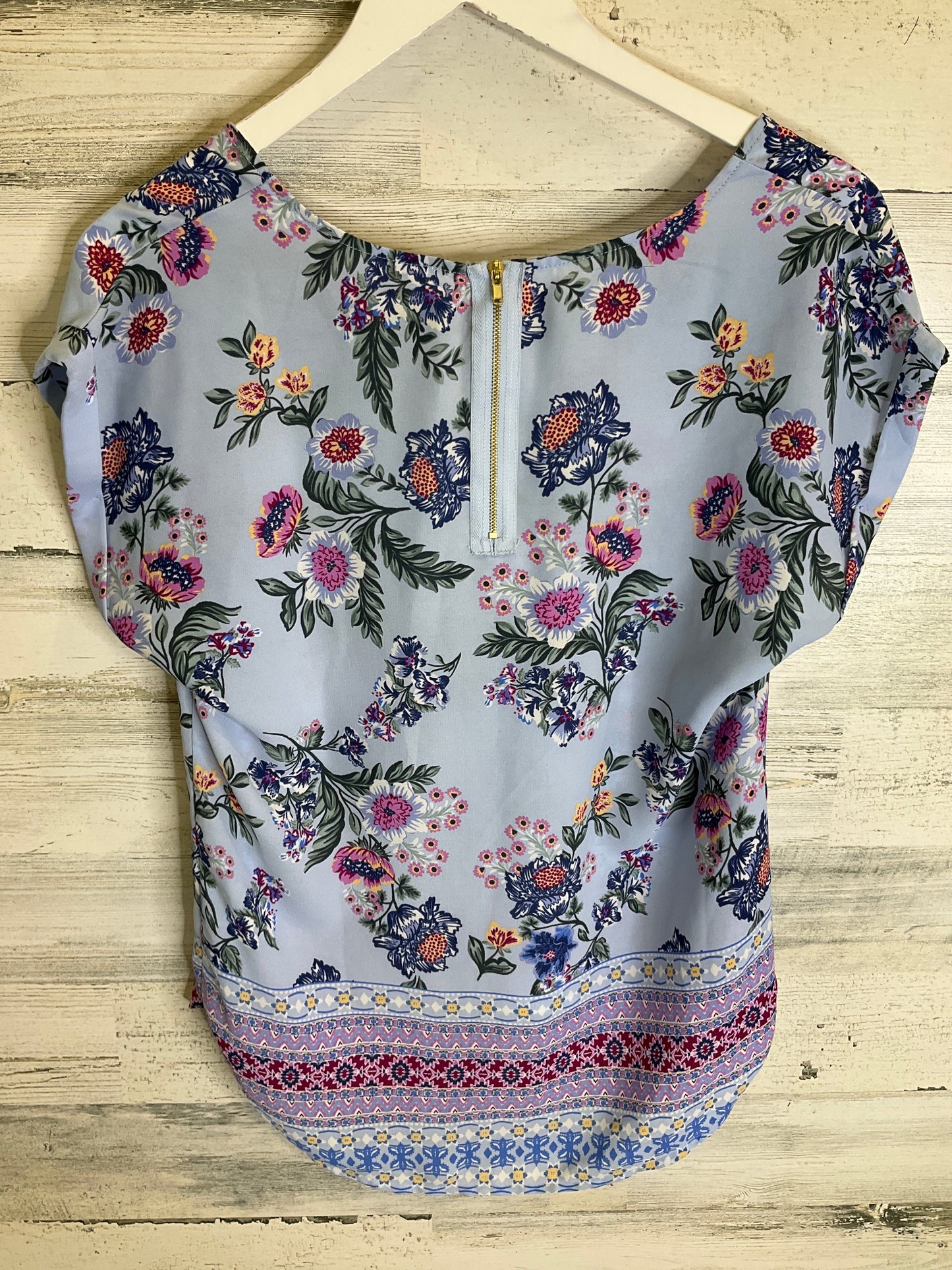 Blue Top Short Sleeve Knox Rose, Size S