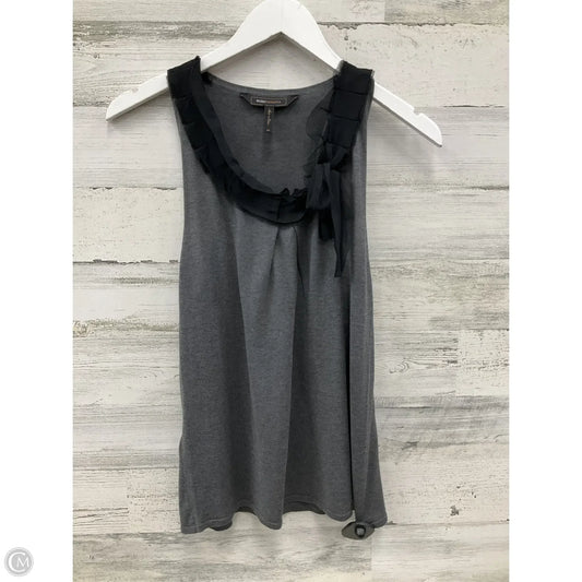 Top Sleeveless By Bcbg In Grey, Size: Xs