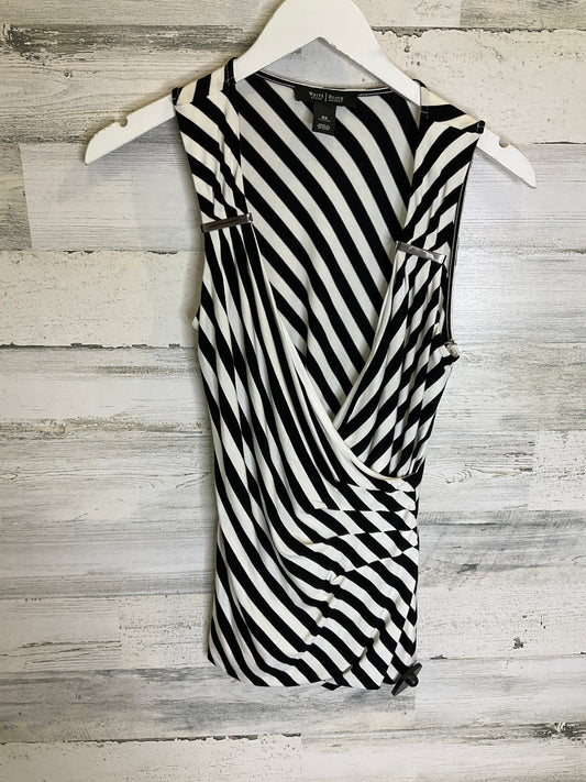 Black & White Top Sleeveless White House Black Market, Size Xs