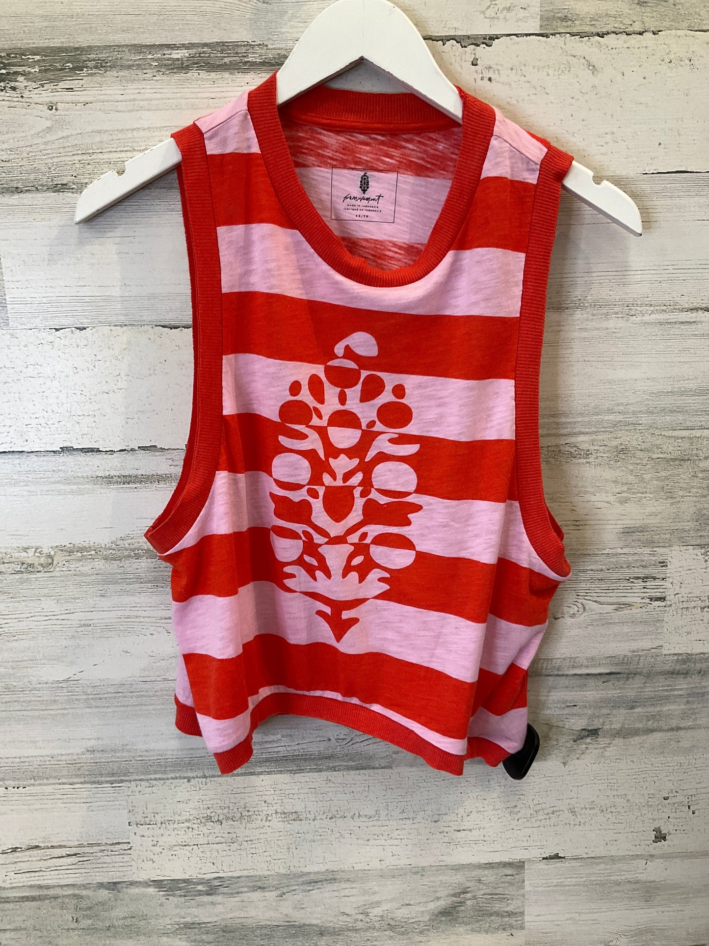 Red Top Sleeveless Free People, Size Xs