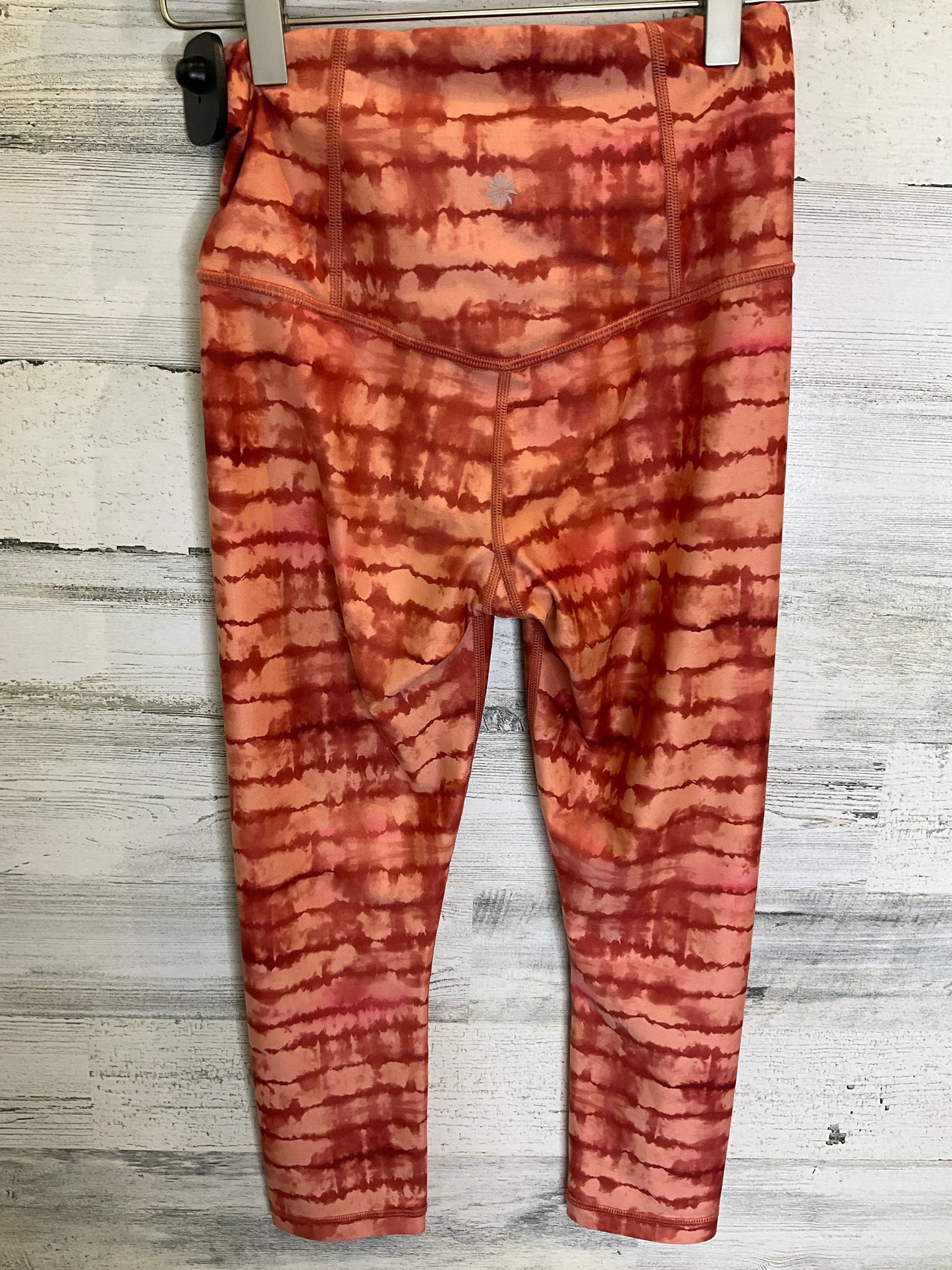 Orange Athletic Capris Athleta, Size Xs