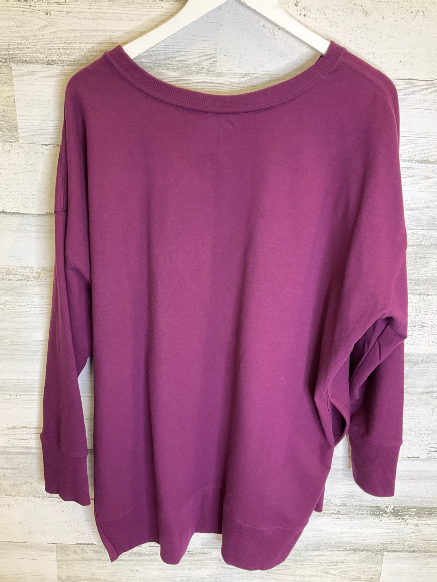 Sweatshirt Crewneck By Time And Tru In Purple, Size: 1x