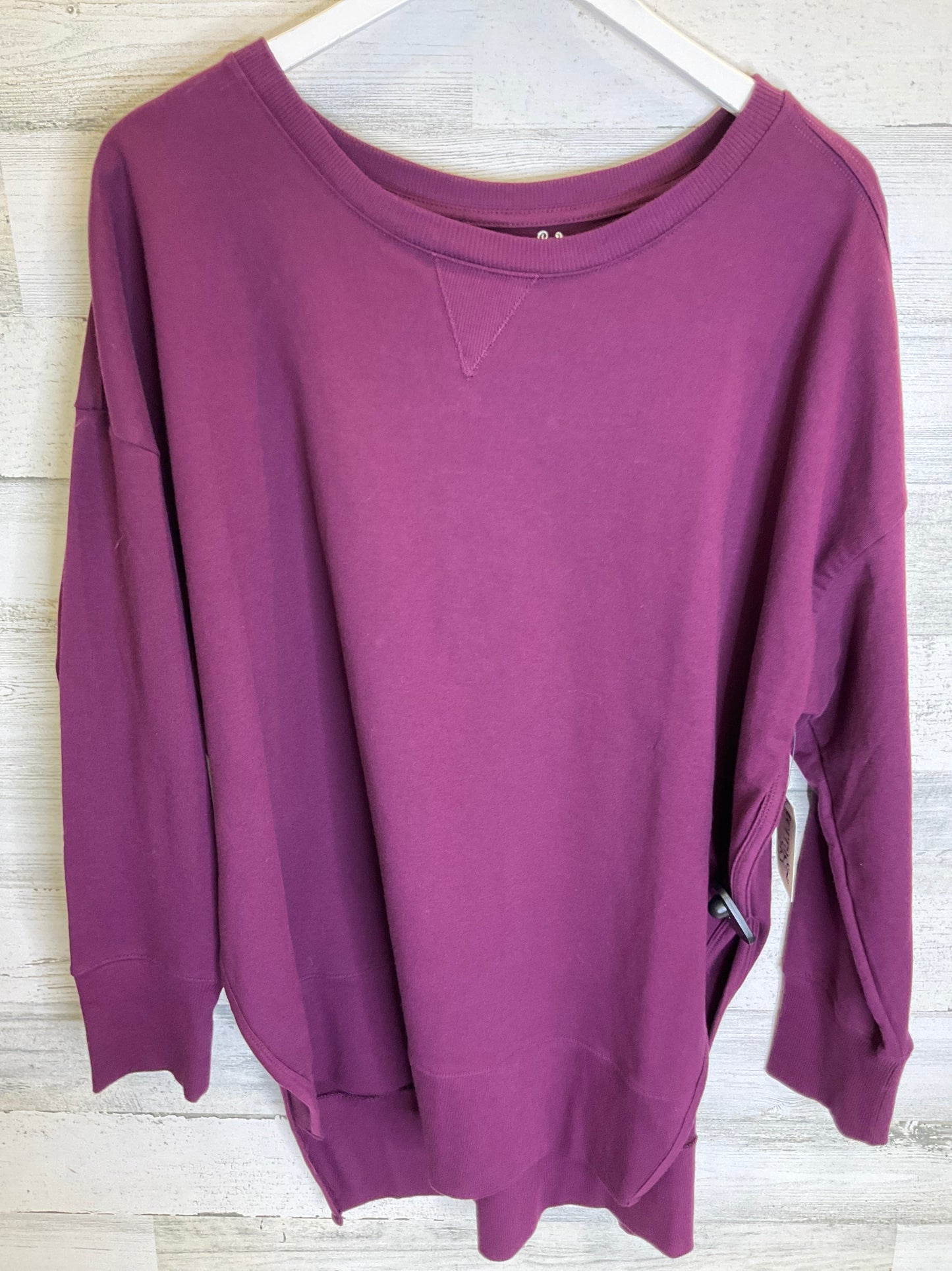 Sweatshirt Crewneck By Time And Tru In Purple, Size: 1x