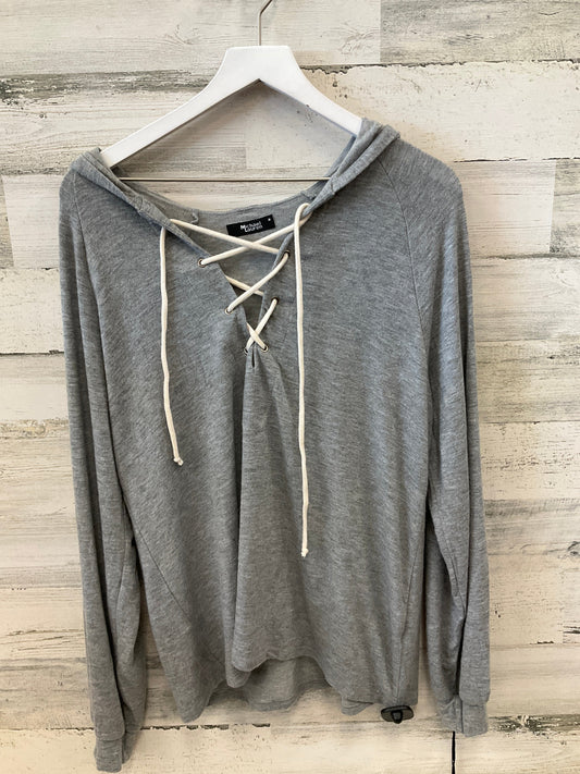 Top Long Sleeve By Clothes Mentor In Grey, Size: M