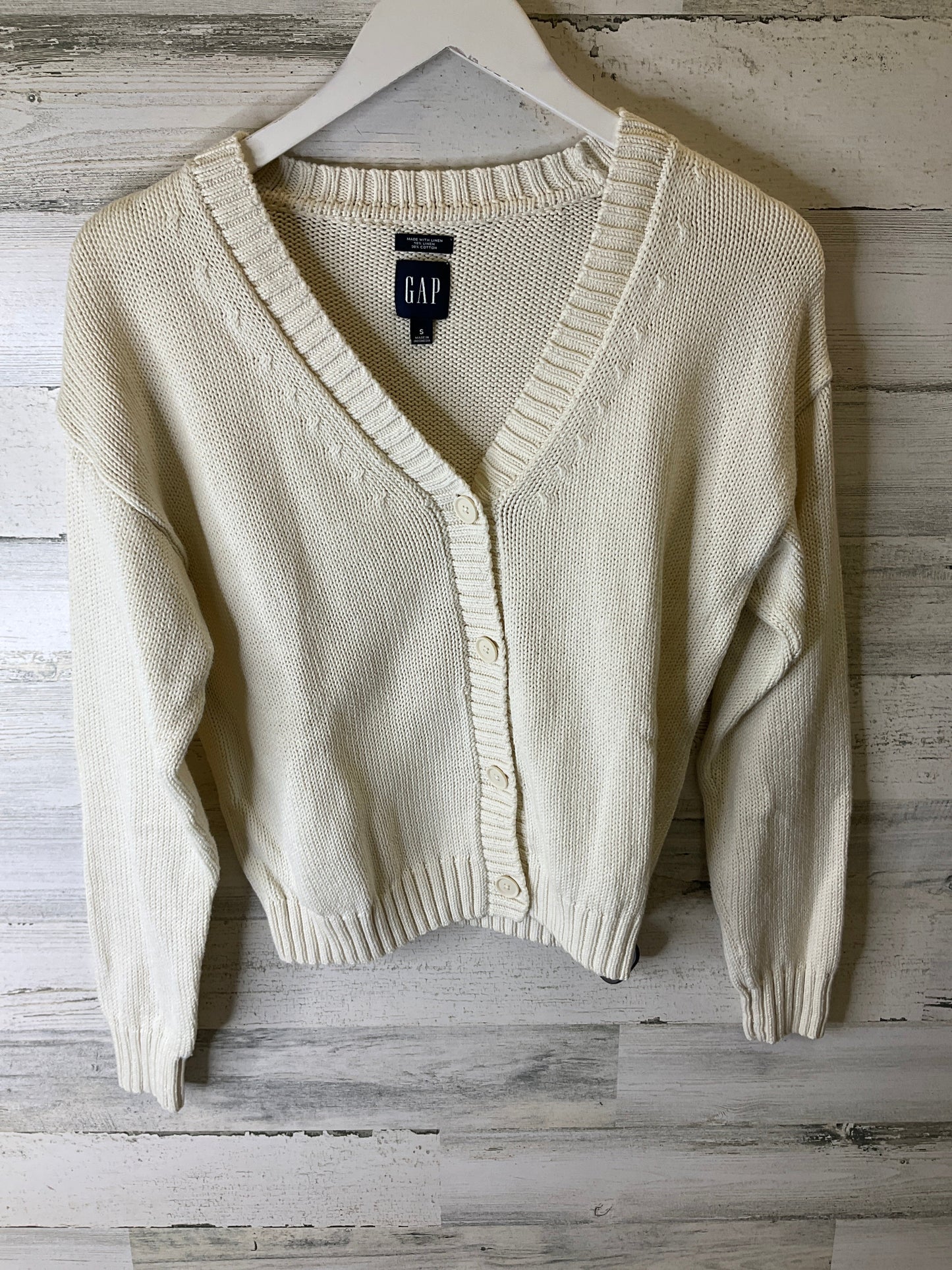 Cream Sweater Cardigan Gap, Size S