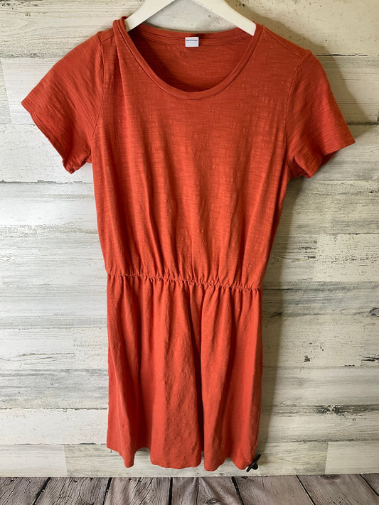 Orange Dress Casual Short Old Navy, Size S