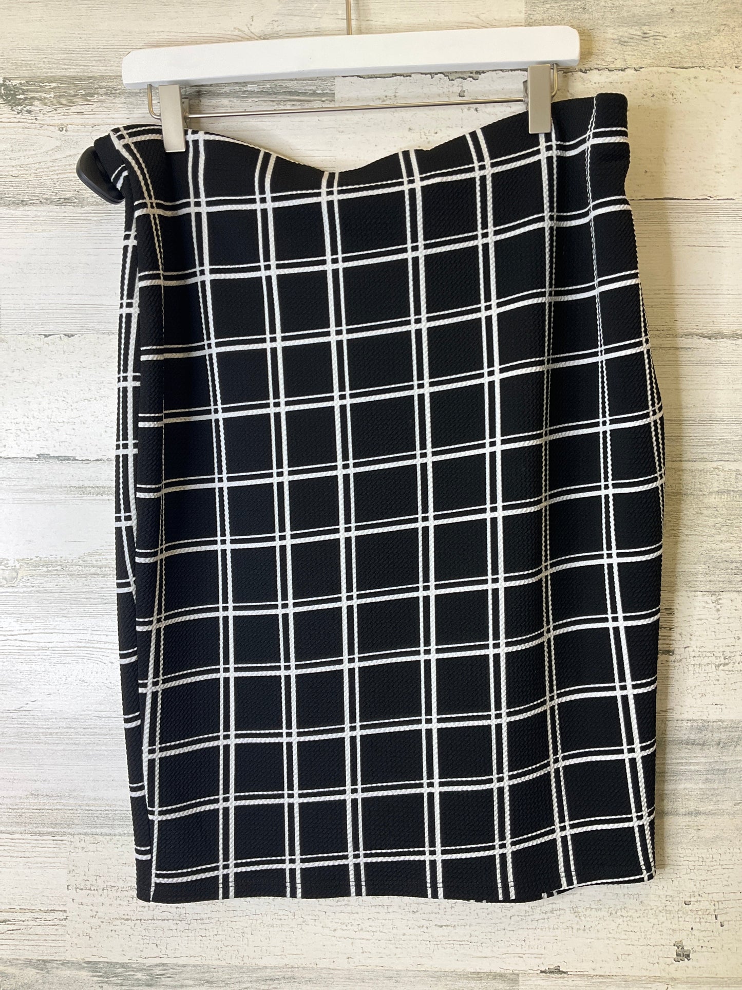 Black & White Skirt Midi Metaphor, Size 12