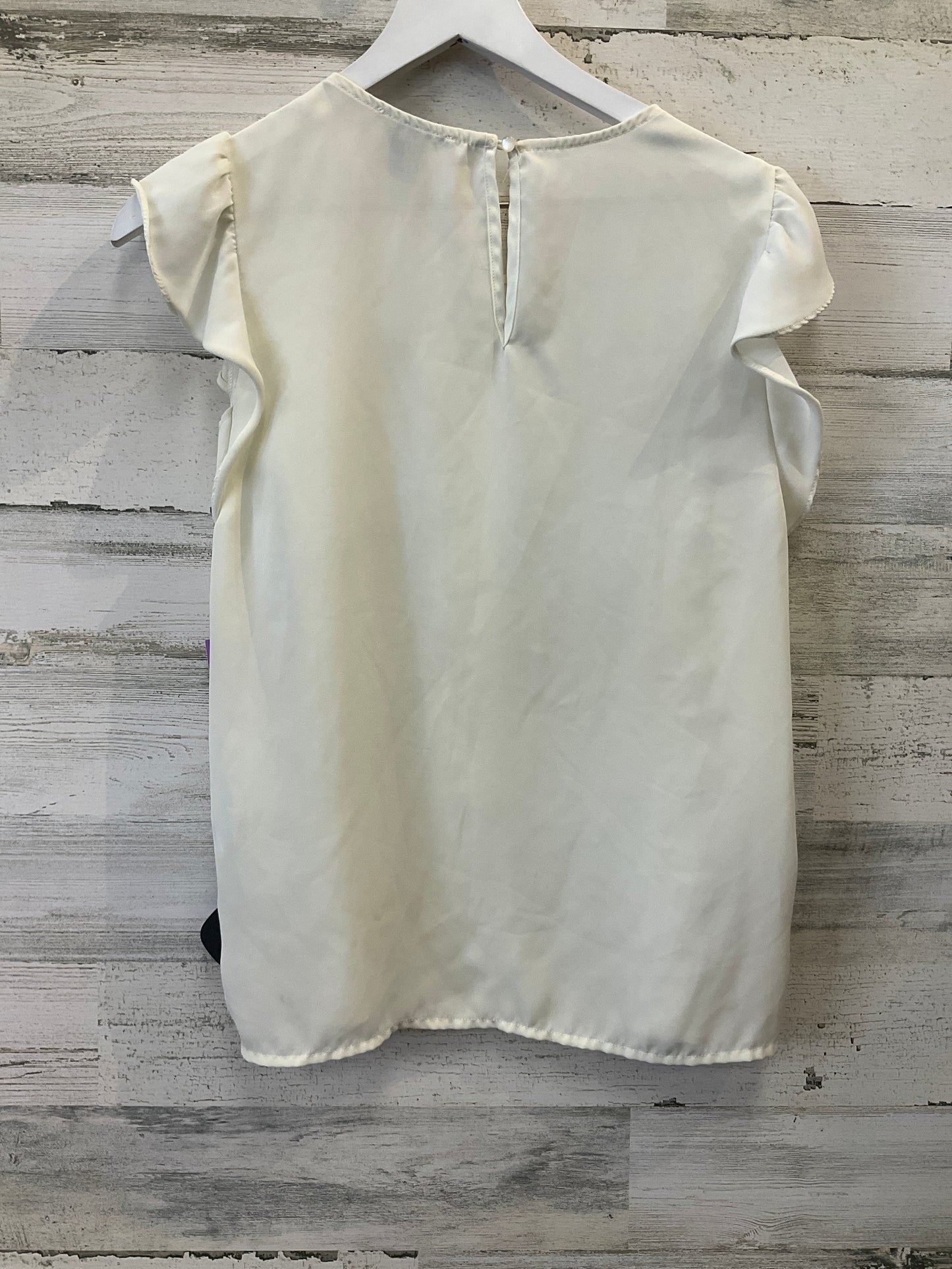 Cream Top Short Sleeve Forever 21, Size S