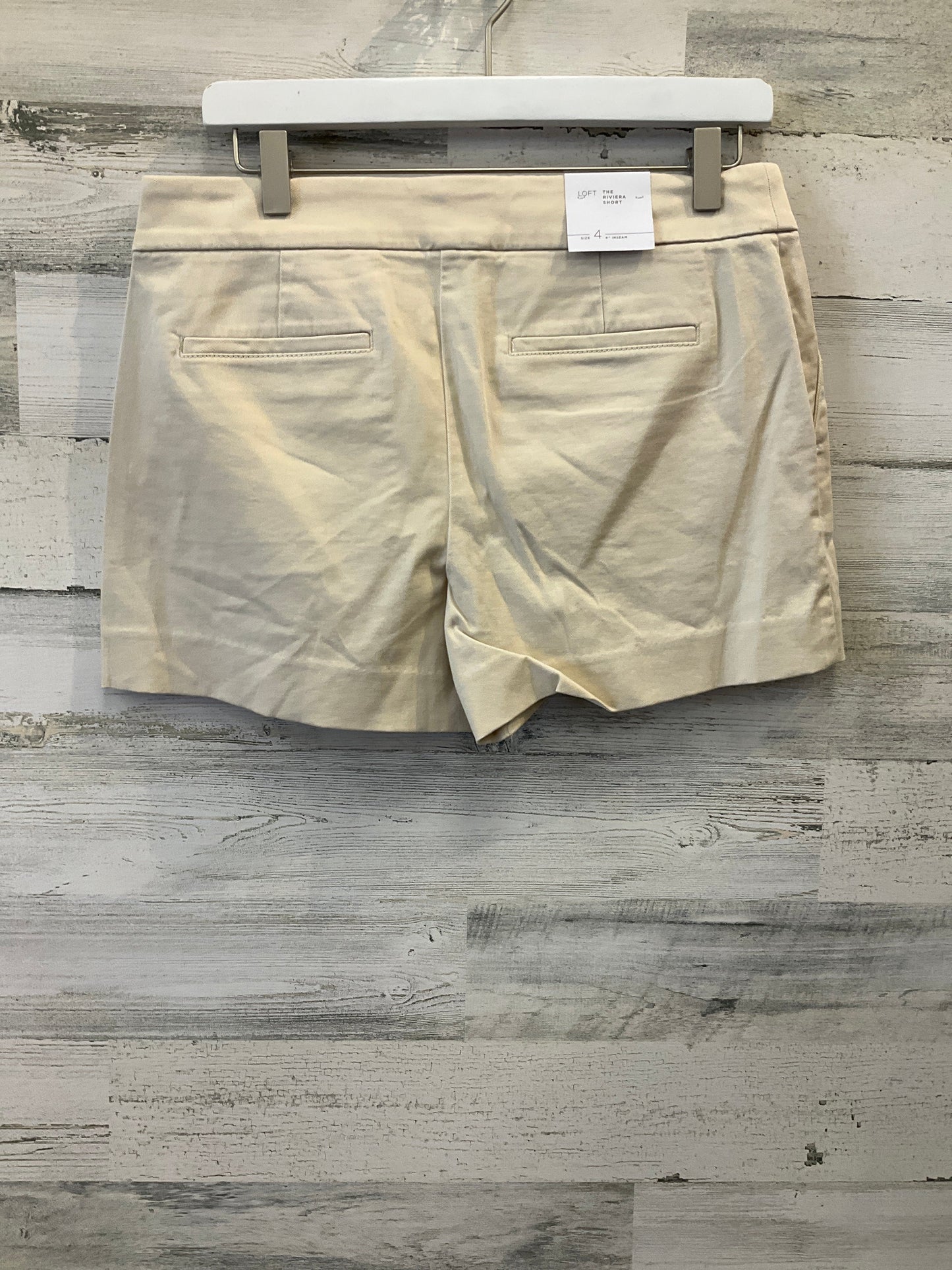 Tan Shorts Loft, Size 4