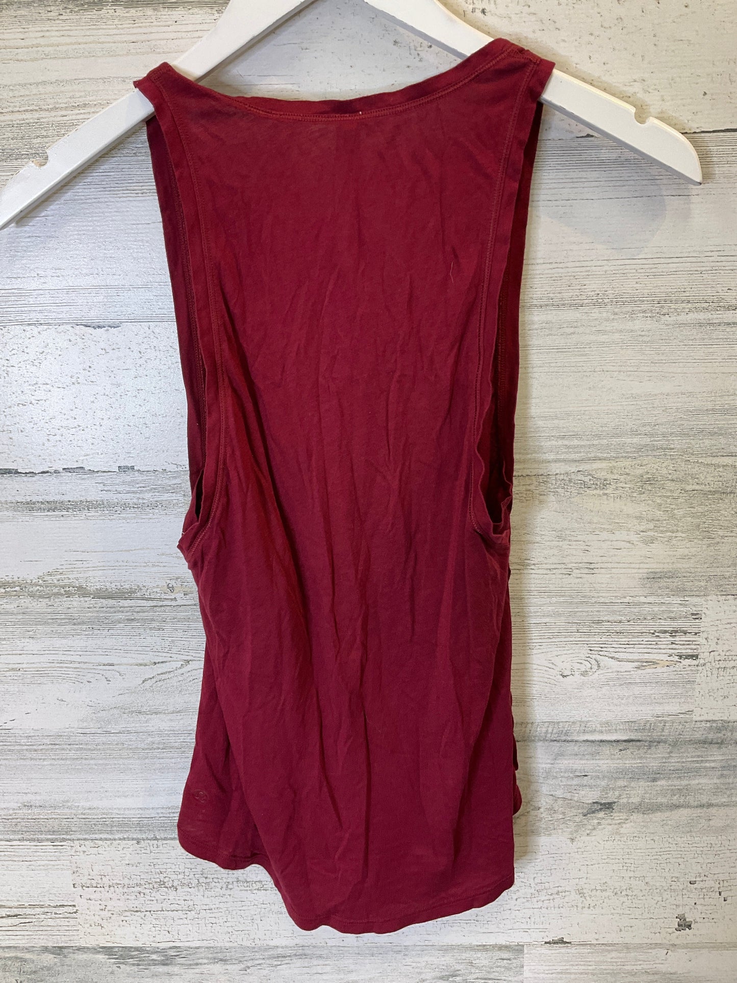 Red Athletic Tank Top Lululemon, Size 2